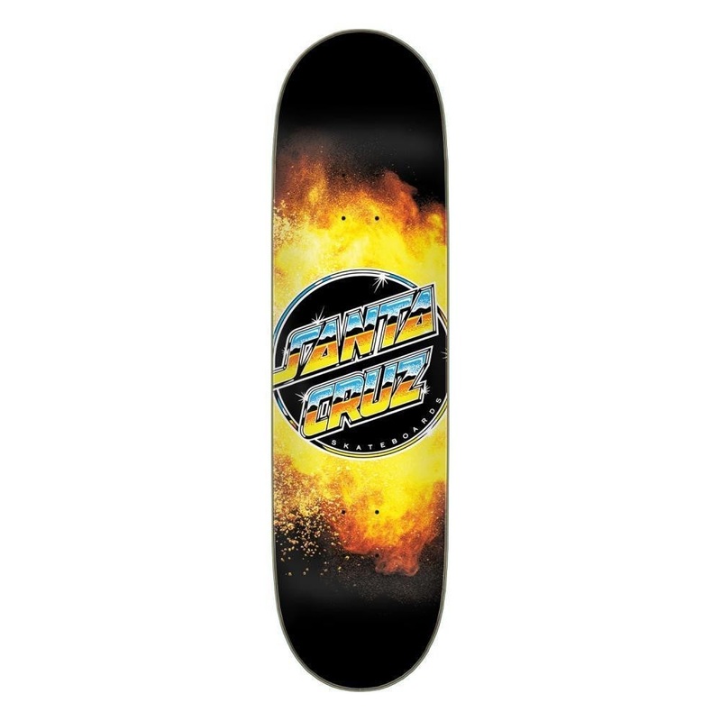 Santa Cruz - Chrome Dot Flame Everslick Deck (8.5") *SALE
