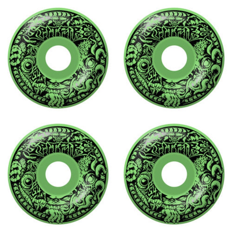 Spitfire - 99 Forumla 4 Demon Gate GITD Radial Full Wheels (54mm)